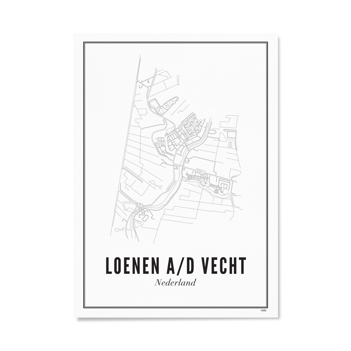 Poster of Loenen aan de Vecht - Stad | WIJCK.